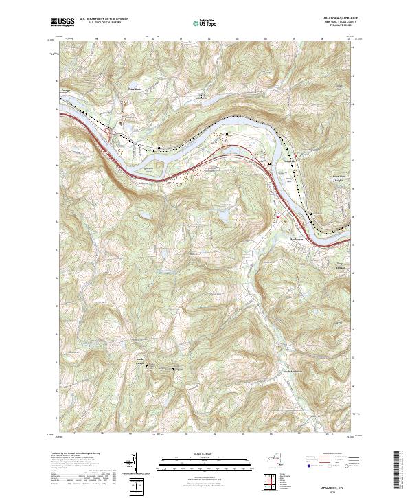 Apalachin topographic map thumbnail