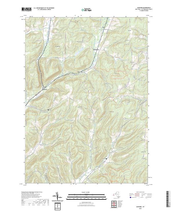 Ashford topographic map thumbnail