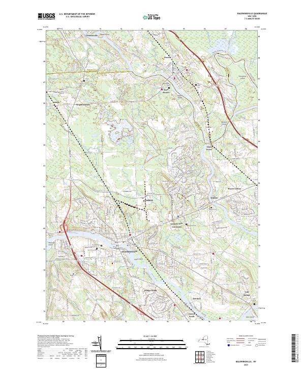 Baldwinsville topographic map thumbnail