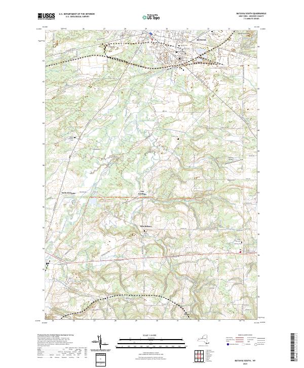 Batavia South topographic map thumbnail