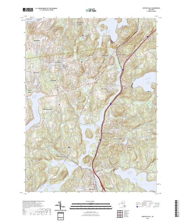 Croton Falls topographic map thumbnail