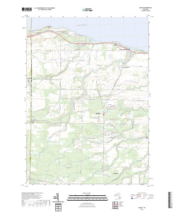 Hamlin topographic map thumbnail