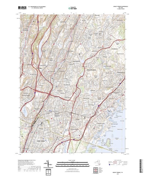 Mount Vernon topographic map thumbnail