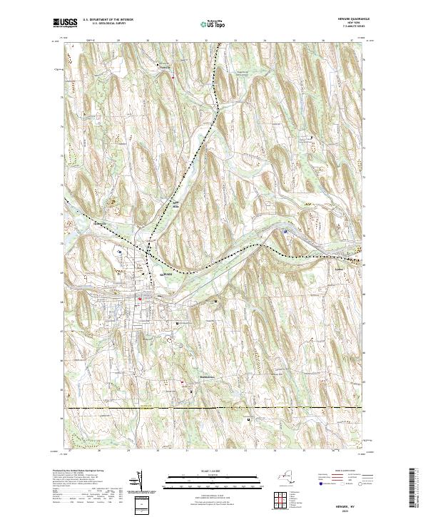 Newark topographic map thumbnail