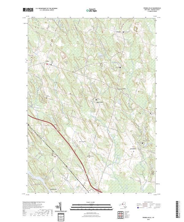 Pennellville topographic map thumbnail