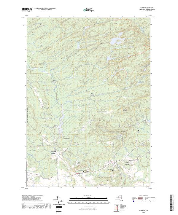 Salisbury topographic map thumbnail