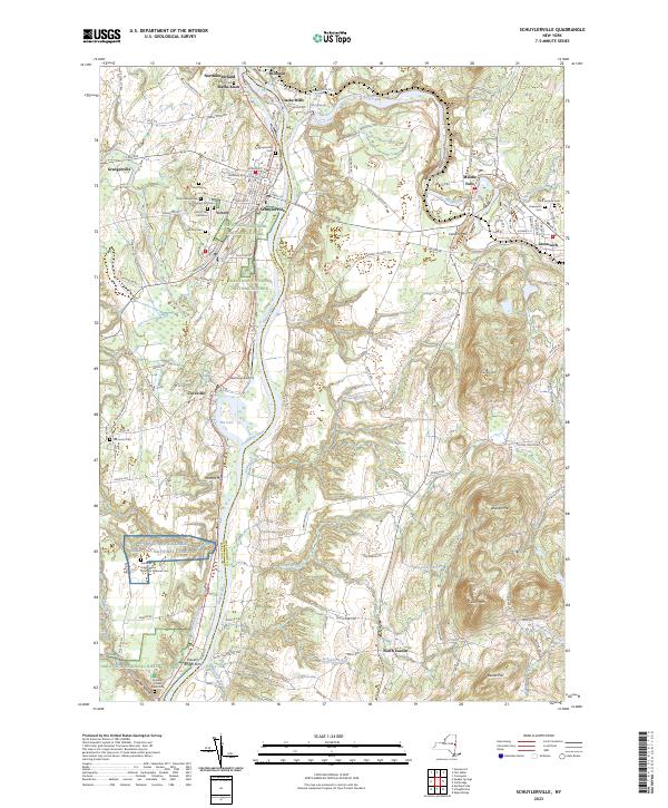 Schuylerville topographic map thumbnail