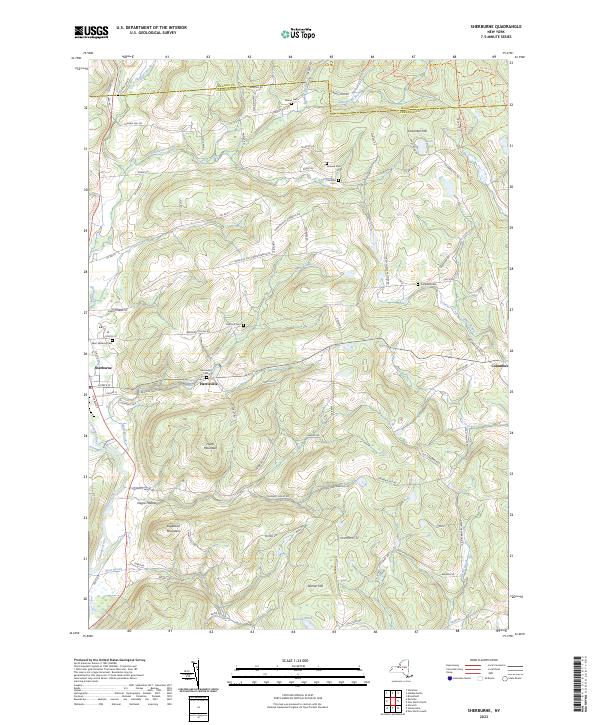 Sherburne topographic map thumbnail