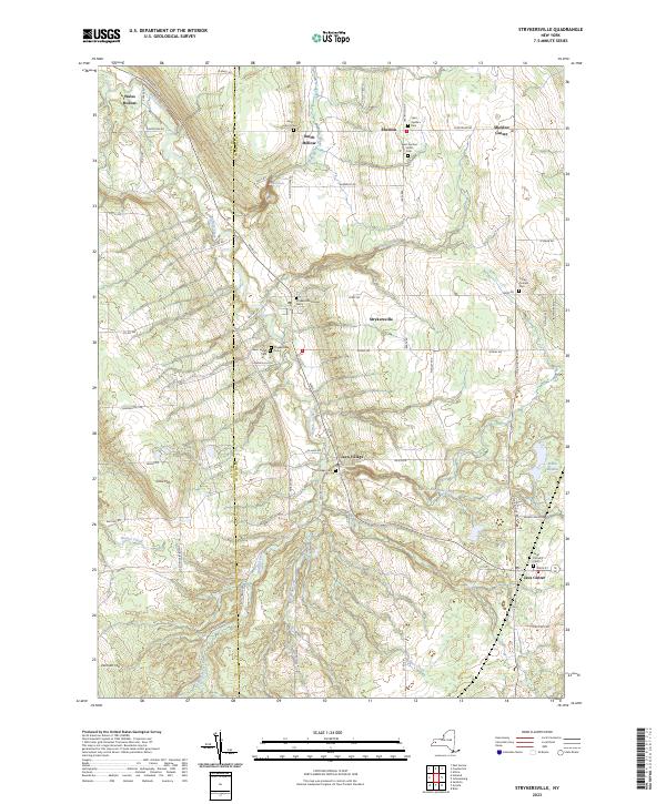Strykersville topographic map thumbnail