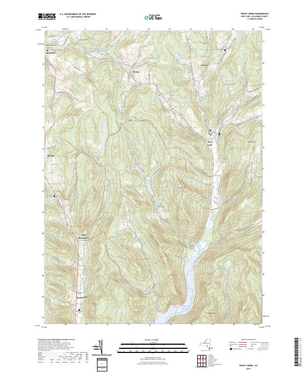 Trout Creek topographic map thumbnail