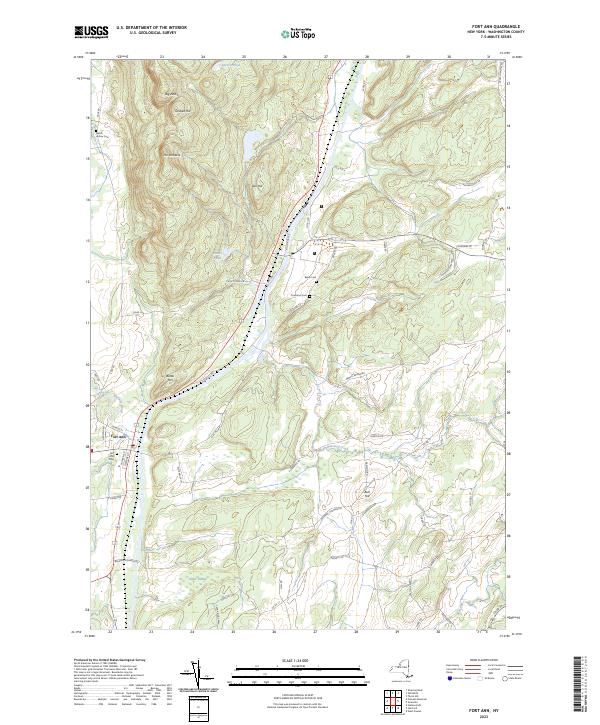 Fort Ann topographic map thumbnail