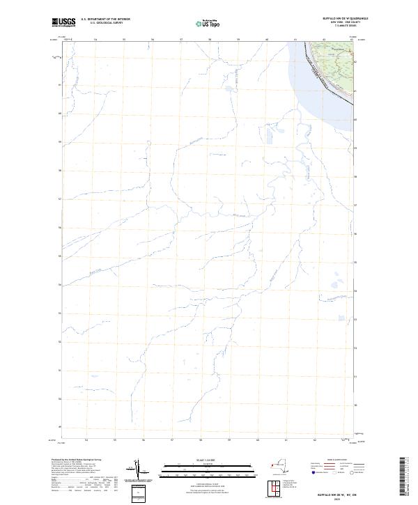 Buffalo NW OE W topographic map thumbnail