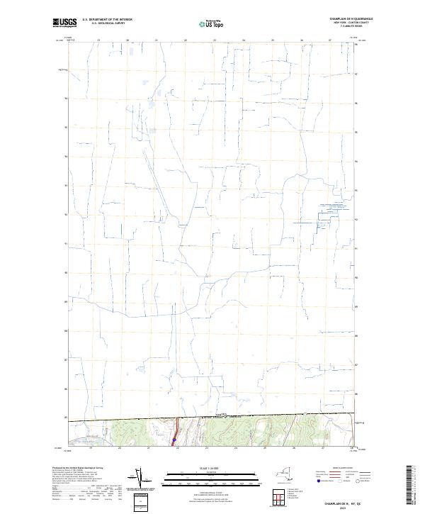 Champlain OE N topographic map thumbnail