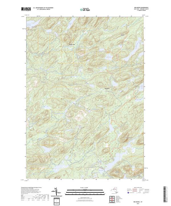 Big Moose topographic map thumbnail