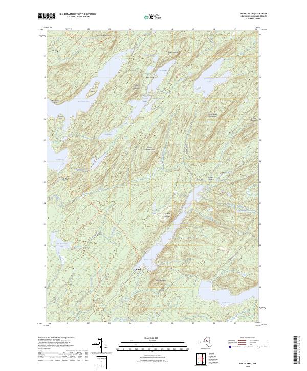 Bisby Lakes topographic map thumbnail