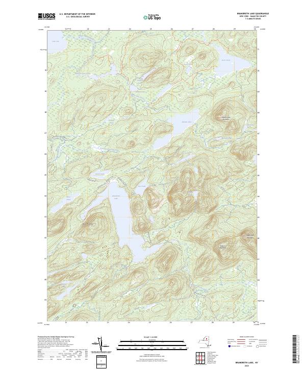 Brandreth Lake topographic map thumbnail