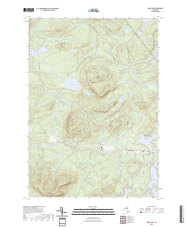 Rock Lake topographic map thumbnail
