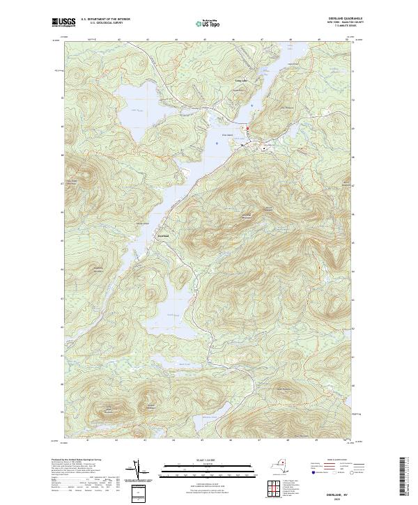 Deerland topographic map thumbnail