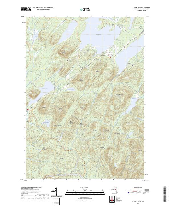 Lake Pleasant topographic map thumbnail