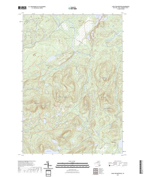 Long Tom Mountain topographic map thumbnail
