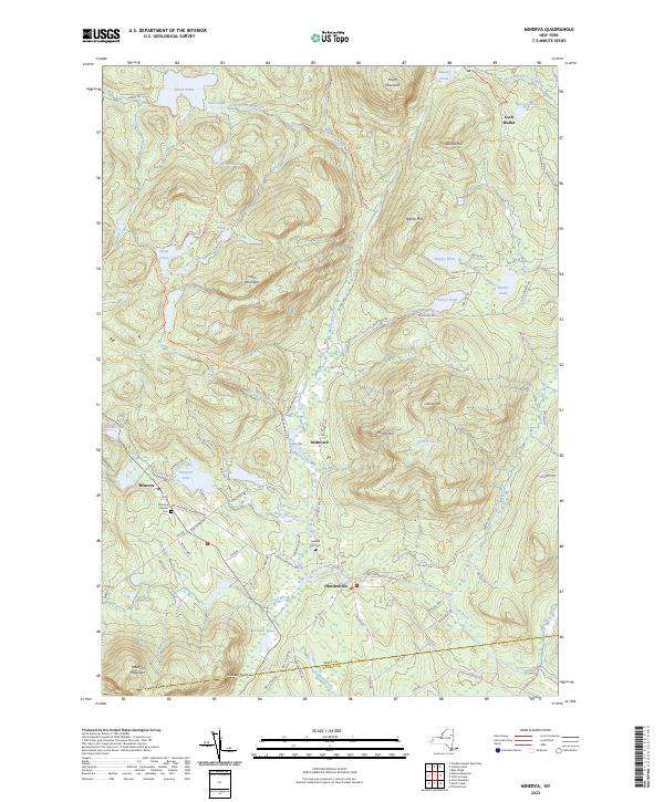 Minerva topographic map thumbnail