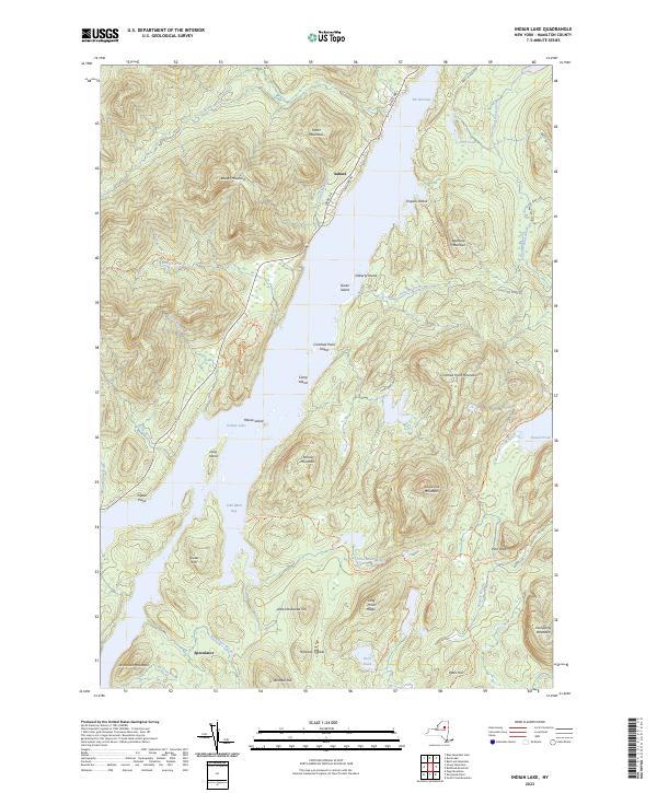 Indian Lake topographic map thumbnail