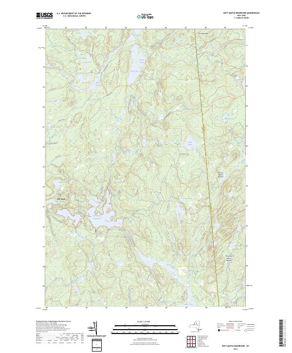 Soft Maple Reservoir topographic map thumbnail