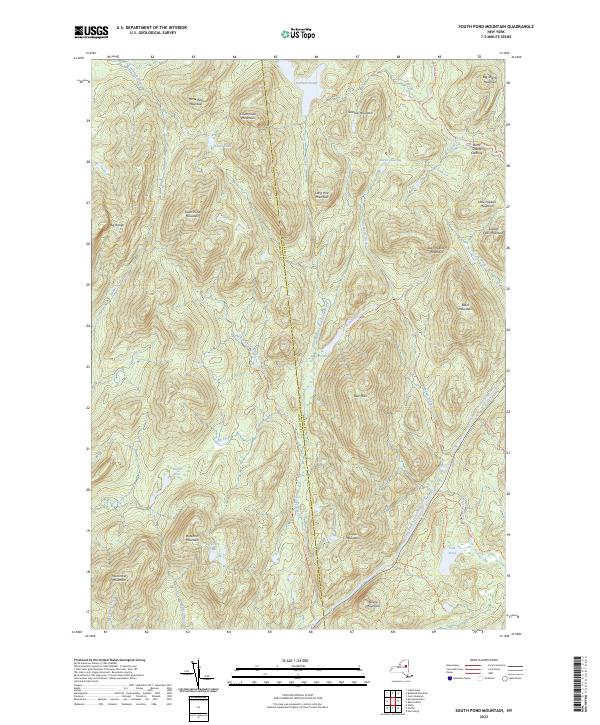 South Pond Mountain topographic map thumbnail
