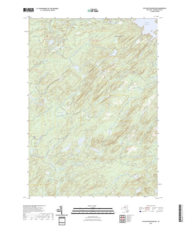 Stillwater Mountain topographic map thumbnail
