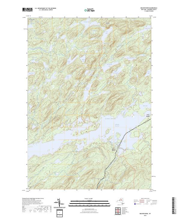 Beaver River topographic map thumbnail