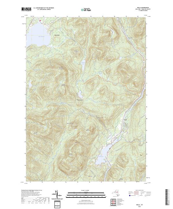 Wells topographic map thumbnail