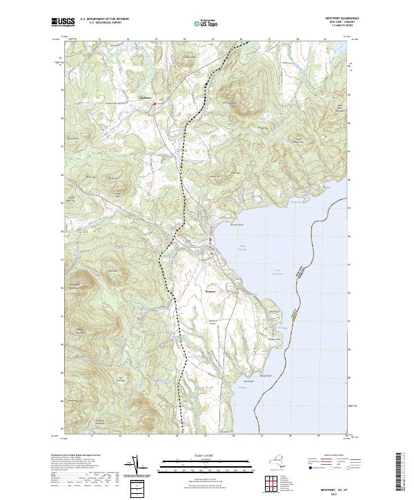 Westport topographic map thumbnail