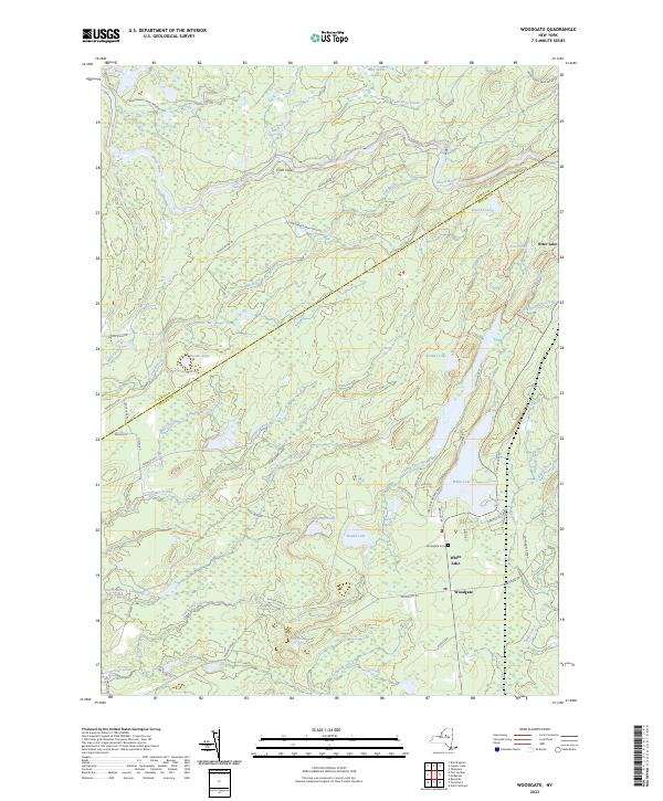 Woodgate topographic map thumbnail