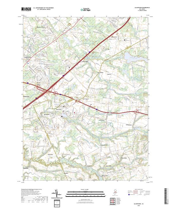Allentown topographic map thumbnail