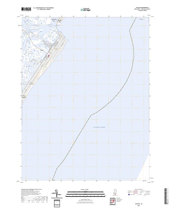 Avalon topographic map thumbnail