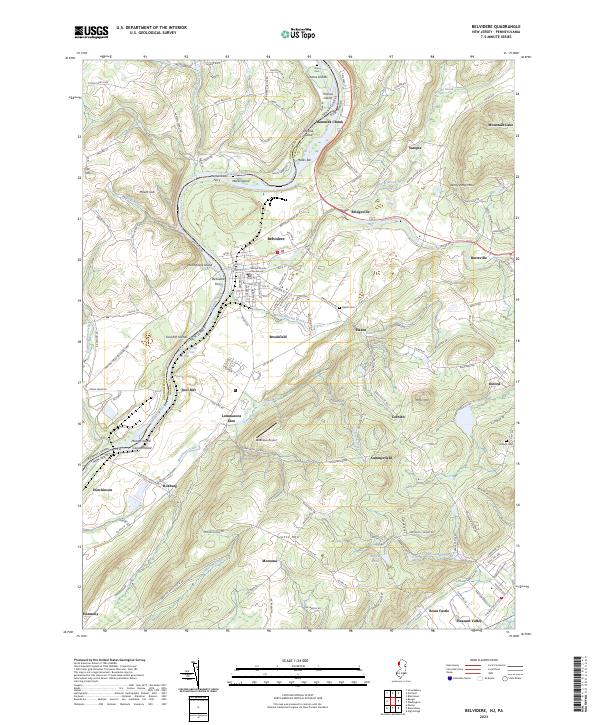 Belvidere topographic map thumbnail