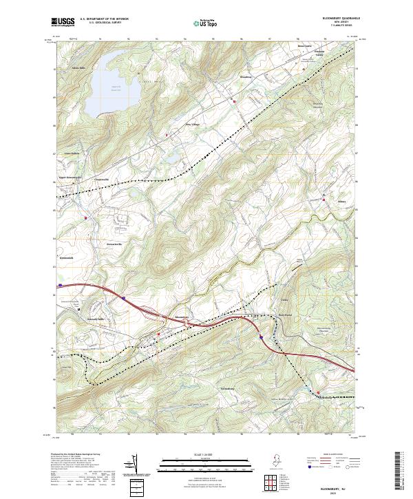 Bloomsbury topographic map thumbnail