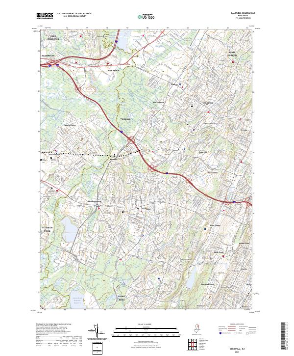 Caldwell topographic map thumbnail