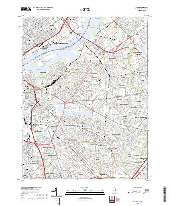 Camden topographic map thumbnail