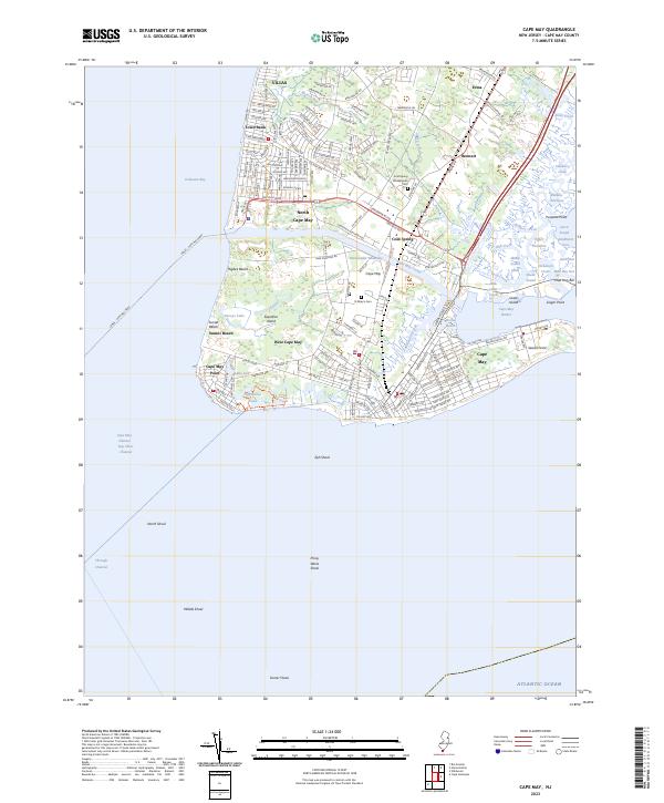 Cape May topographic map thumbnail