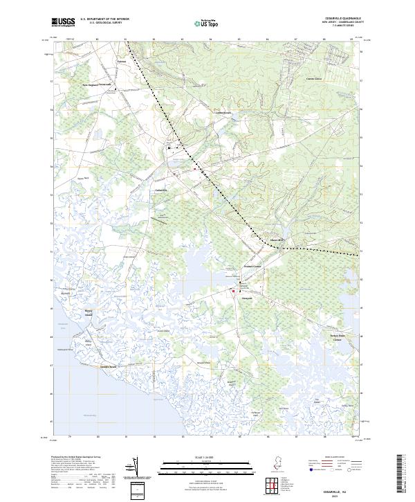 Cedarville topographic map thumbnail