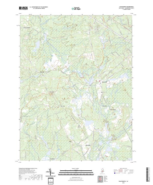 Chatsworth topographic map thumbnail