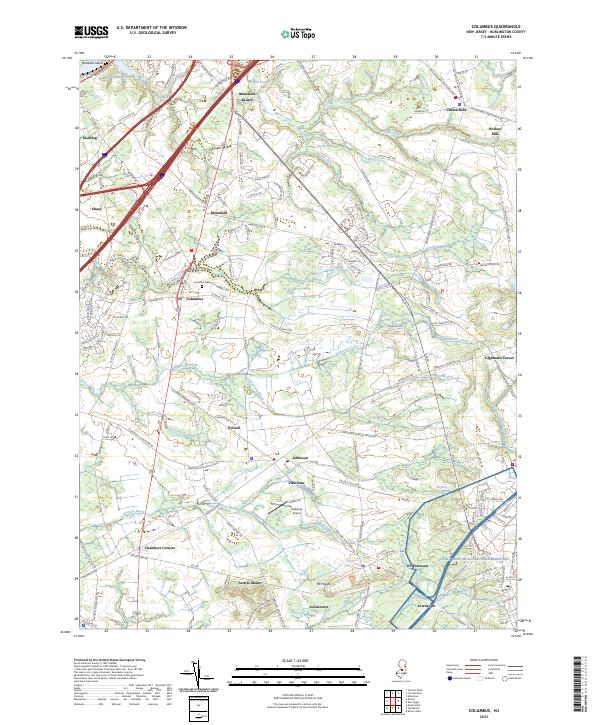 Columbus topographic map thumbnail