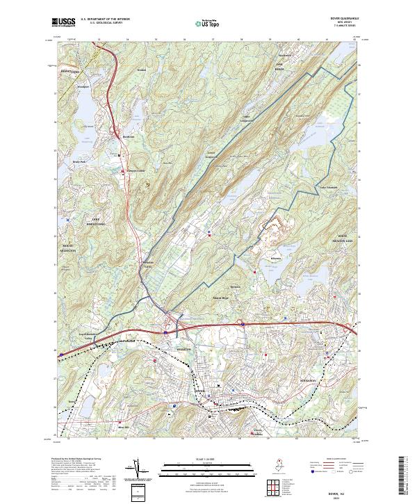 Dover topographic map thumbnail