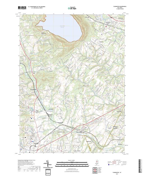Flemington topographic map thumbnail