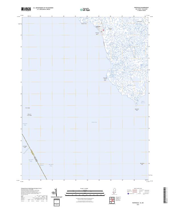 Fortescue topographic map thumbnail
