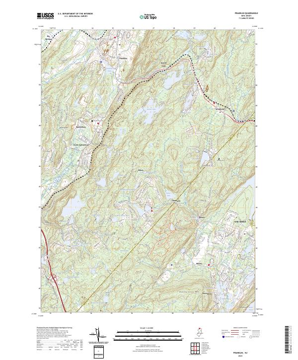 Franklin topographic map thumbnail