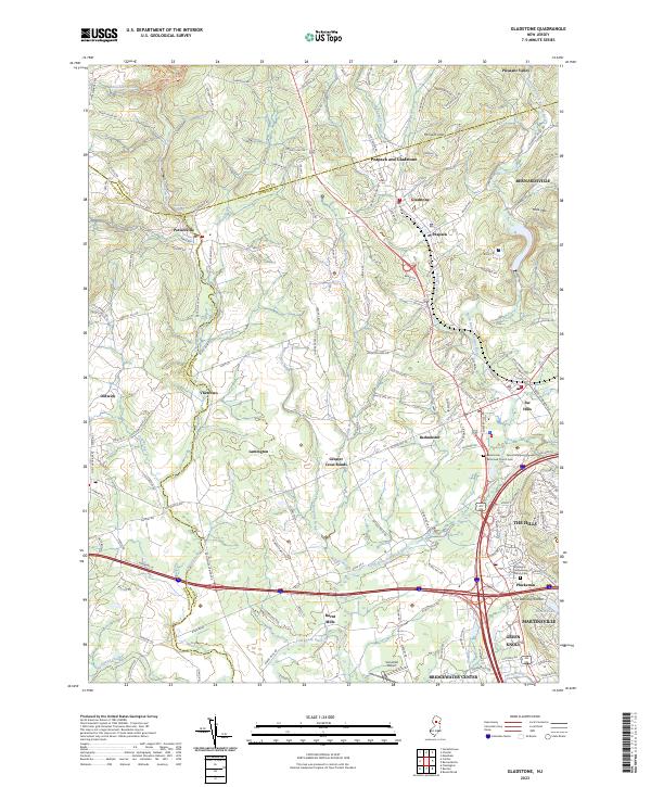 Gladstone topographic map thumbnail