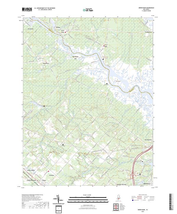 Green Bank topographic map thumbnail