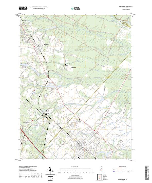 Hammonton topographic map thumbnail